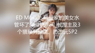 ED Mosaic_隔壁家的美女水管坏了来借洗手间_被屋主及3个猥琐男偷窥、胁迫玩5P2