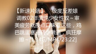 【新速片遞】  ✅极度反差婊✅调教02年清纯少女性奴～审美疲劳就换点口味看这些，鸡巴跳蛋塞进骚小嫩逼，疯狂摩擦～[1.34G/MP4/23:22]