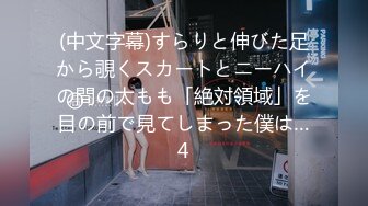 (中文字幕)すらりと伸びた足から覗くスカートとニーハイの間の太もも「絶対領域」を目の前で見てしまった僕は…4